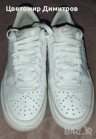 Бели маратонки Nike - качествена кожа!, снимка 5 - Детски маратонки - 51181867