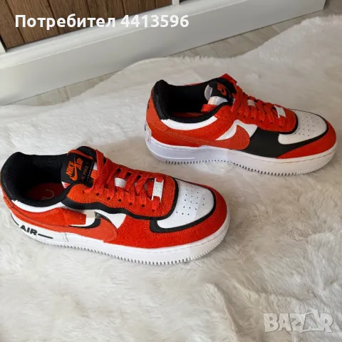 Nike Air Force 1 Shadow 'Cracked Leather - Rush Orange', снимка 6 - Кецове - 49480721