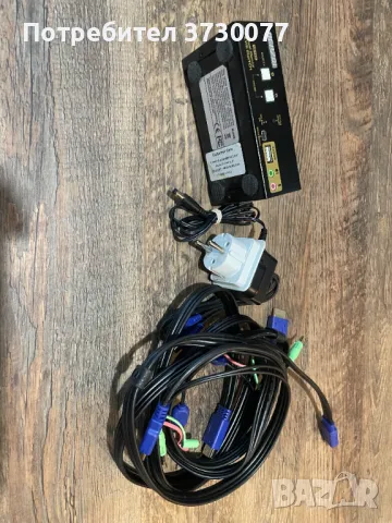 KVM switch 2v1 USB HDMI, снимка 2 - Кабели и адаптери - 48785556