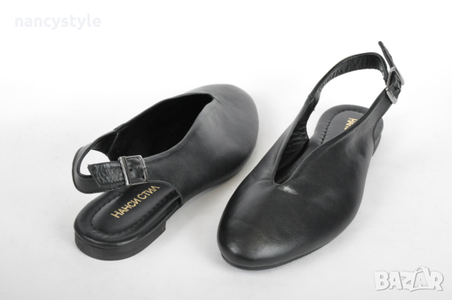 СЕЗОН'24! Леки и удобни дамски сандали от естествена кожа - Два цвята, снимка 4 - Сандали - 44938457