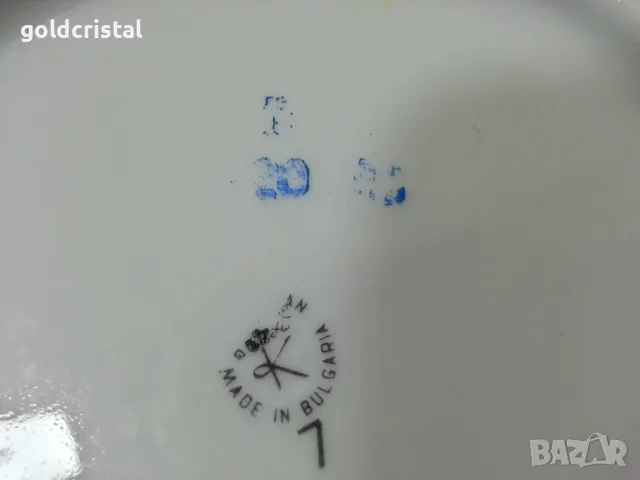 Стар български порцелан чинии , снимка 5 - Антикварни и старинни предмети - 49777231