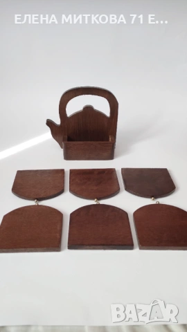 Винтидж комплект поставки за чаши+стойка, снимка 10 - Аксесоари за кухня - 54131164