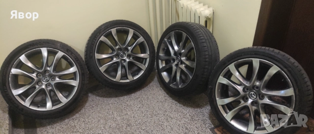 Оригинални джанти 19" Мазда 6, CX 3, CX 5, CX 9 с перфектни летни Michelin Pilot Sport 5 DOT: 3622, снимка 6 - Гуми и джанти - 52423171