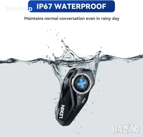 НОВ интерком LEXIN G2P Bluetooth слушалка за мотоциклетна каска, FM радио, 6 корпуса, универсално..., снимка 2 - Аксесоари и консумативи - 50556190