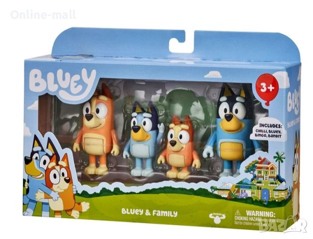 4броя комплект фигурки за игра Блуи и Бинго, Bluey & Family, снимка 5 - Фигурки - 46727871