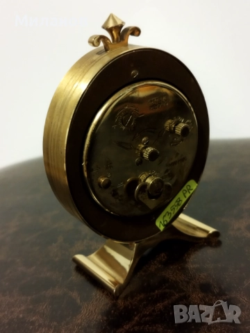 Стар швейцарски будилник, настолен часовник, снимка 5 - Антикварни и старинни предмети - 52318413