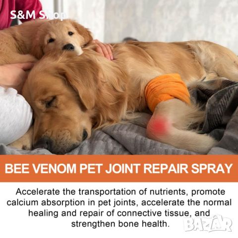 Пчелен екстракт за облекчаване на болки в ставите за домашни любимци Bee venom extract, снимка 4 - Други стоки за животни - 46024710