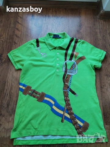 polo ralph lauren - страхотна дамска тениска L, снимка 5 - Тениски - 53638277