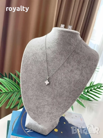 Сет/Комплект JL Famous Clover Silver, снимка 2 - Бижутерийни комплекти - 52837805