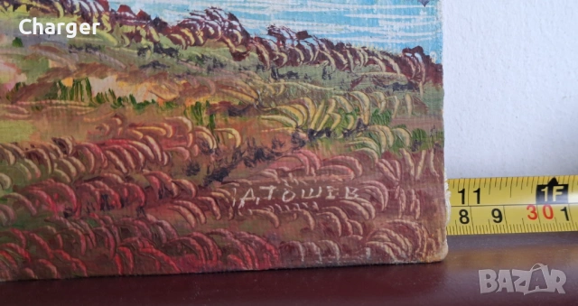 Стара картина, подписана!, снимка 2 - Картини - 53225193