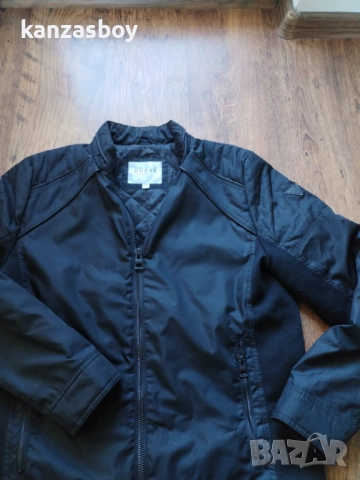 Guess Men's Long Sleeve Liam Iridescent Moto Jacket - страхотно мъжко яке Л, снимка 4 - Якета - 52228241