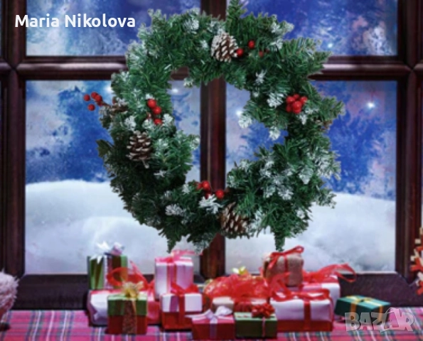коледен венец, снимка 5 - Коледни подаръци - 52452575
