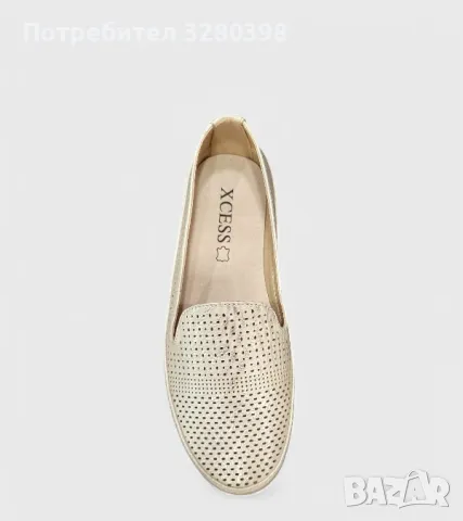 Дамски лоуфъри в бежов цвят модел: A2373-3 BEIGE, снимка 4 - Дамски ежедневни обувки - 50071468