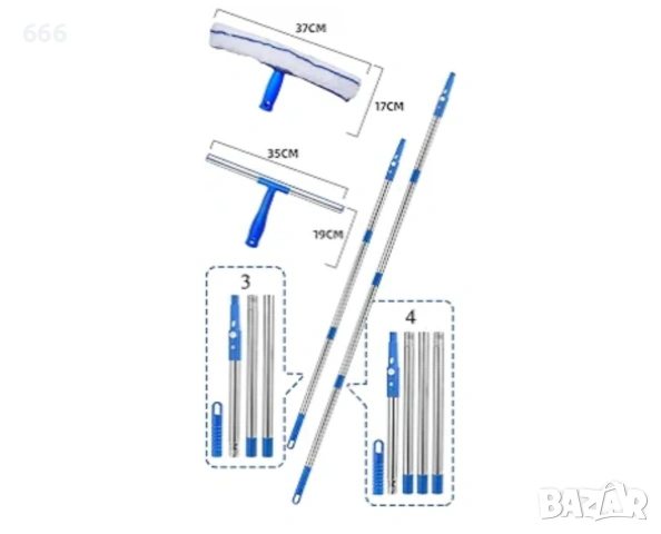 Комплект за почистване на прозорци , снимка 3 - Други стоки за дома - 54162069