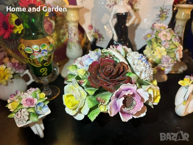 Royal Doulton England 1966 цветна кошница порцелан Bone China, снимка 7 - Колекции - 54026187