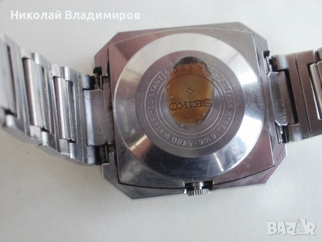 Seiko DX Сейко автомат мъжки ръчен часовник стар отлично запазен, снимка 4 - Мъжки - 51704288