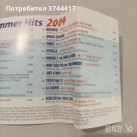 Оригинална аудио касета Hot Sammer Hits 2004, снимка 8 - Аудио касети - 45402662