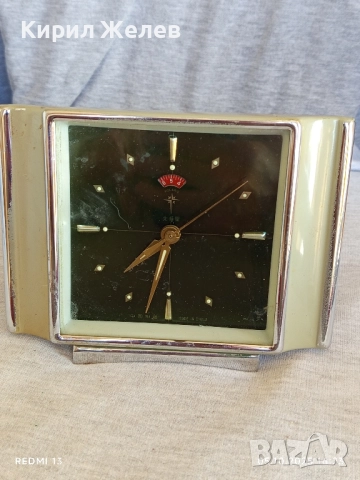 Стар механичен будилник POLARIS MADE IN CHINA рядък перфектно състояние за КОЛЕКЦИЯ ДЕКОРАЦИЯ 49188, снимка 5 - Антикварни и старинни предмети - 51952601