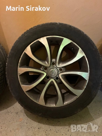 Гуми с джанти Нисан 215/55/17, снимка 4 - Гуми и джанти - 53063284