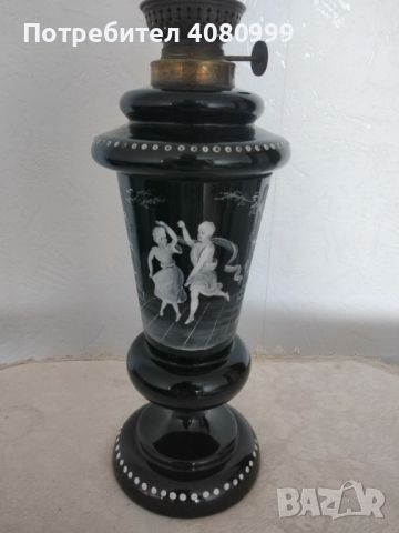 Красива стара газена лампа - антика, снимка 2 - Антикварни и старинни предмети - 45546351