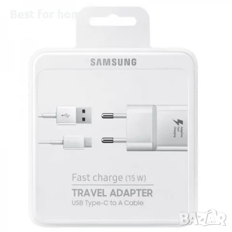 Комплект зарядно с USB-C кабел Samsung, снимка 2 - Оригинални зарядни - 49880676