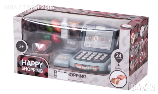 Детски касов апарат с кошница и аксесоари | Магазин играчка | PraktiHome, снимка 9 - Играчки за стая - 54240202