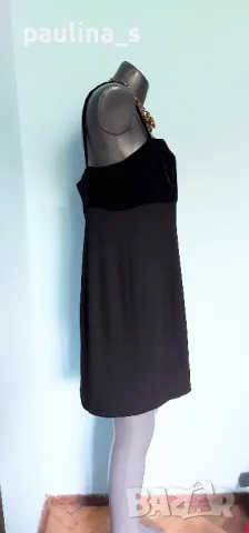 Два различни броя / Дизайнерска Рокля, за повод / коприна и кадифе , снимка 15 - Рокли - 28687167