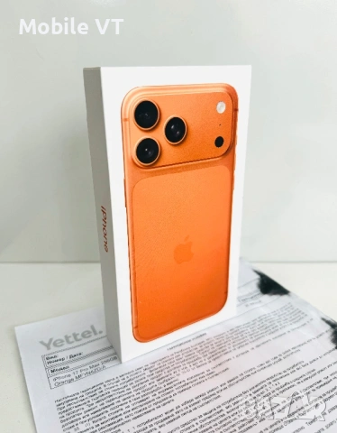 НОВ! iPhone 17 Pro Max 256GB Cosmic Orange ГАРАНЦИЯ 36 Месеца!