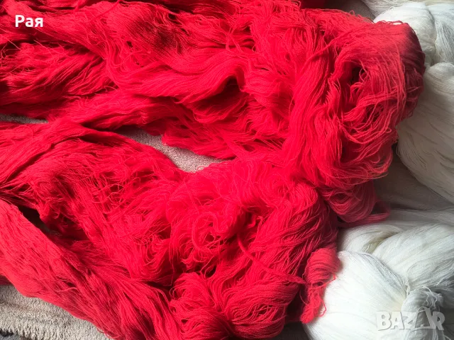 Прежда в бяло и червено , снимка 7 - Други - 49808929