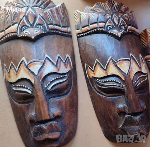 Дървени маски за декорация , снимка 2 - Декорация за дома - 53989771