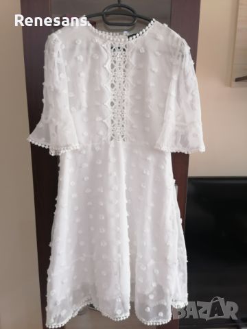 Бяла рокля , снимка 4 - Рокли - 46260954
