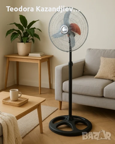 Вентилатор Rosberg, 60W, 46см., с двойна перка, снимка 1