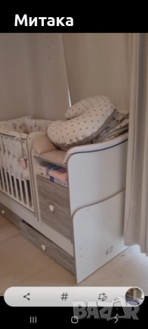 Детска кошара, ползвана само 3 месеца, много запазена , снимка 9 - Кошарки - 52492651