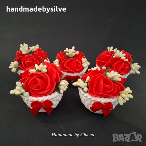 мини кашпи за 8-ми Март, снимка 2 - Декорация за дома - 53187617