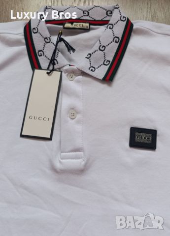 Мъжки тениски с яка Gucci, снимка 2 - Тениски - 46533181