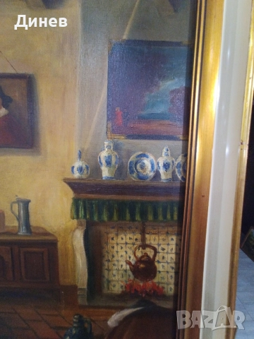 стара маслена картина, снимка 4 - Картини - 52146946