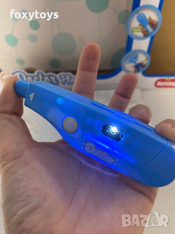 Малък доктор - комплект с престилка - в синьо, снимка 15 - Образователни игри - 53305162