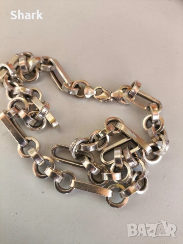 Мъжки Сребърен Ланец / Синджир 60 гр., снимка 2 - Колиета, медальони, синджири - 54236775