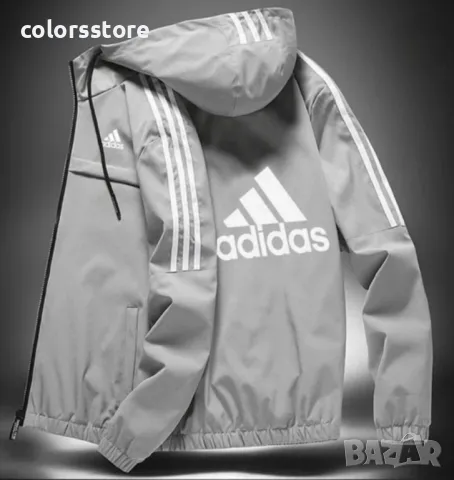 Сиво мъжко яке Adidas код ED58ML, снимка 1 - Якета - 41187141