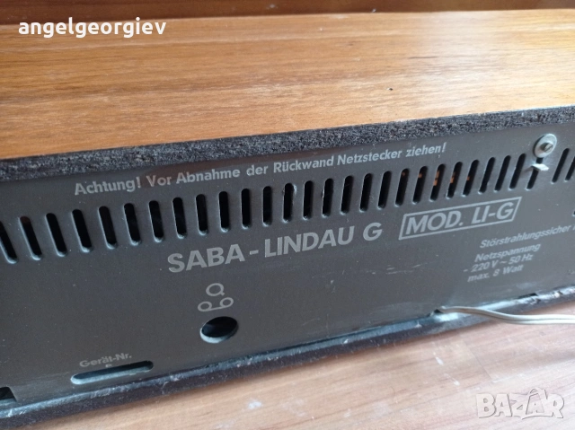 Радио Saba Lindau G. 1971г, снимка 7 - Радиокасетофони, транзистори - 53394211