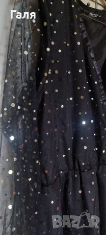 Дълга блестяща рокля с тюл размер 2-3ХЛ, снимка 8 - Рокли - 52197121