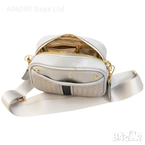 Ежедневна дамска чанта AMORE Elisa - Gray, снимка 3 - Чанти - 53584888