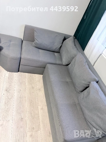 Сив кухненски диван