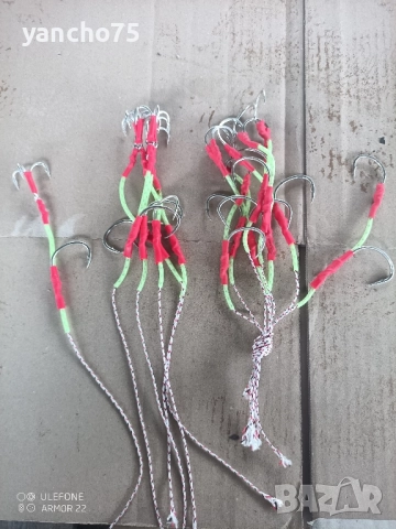 сомски монтаж за дъно с микро поплавъци/2 модела куки , снимка 2 - Такъми - 45664505