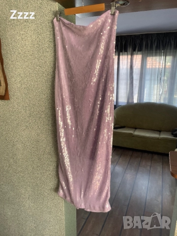 Дамска елегантна рокля с пайети, снимка 2 - Рокли - 52870112