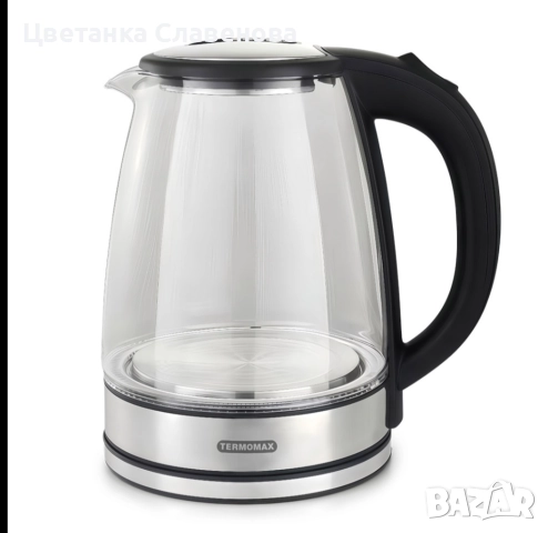 Кана електрическа Termomax TK3011, 1500W, 1.8 л, стъклена