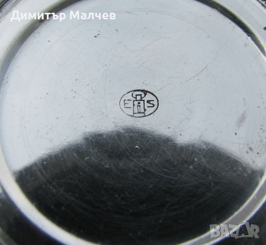 Старинна чаша за ликьор ок. 1930 г. никелиран месинг маркирана, съвсем запазена, снимка 5 - Антикварни и старинни предмети - 46468132