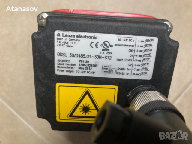 Оптичен лазерен сензор до 30м Leuze electronics ODSL 30, снимка 2 - Други машини и части - 53291148
