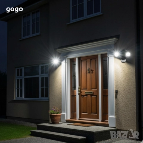 Външна LED лампа с датчик за движение – сигурна светлина, която не те предава