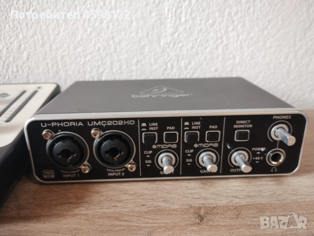 Focusrite Liquid Mix и Behringer FCA202 UMC202HD, снимка 12 - Ресийвъри, усилватели, смесителни пултове - 52509703